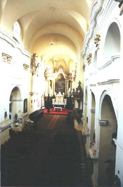Interiér chrámu sv. Ducha v Opavě