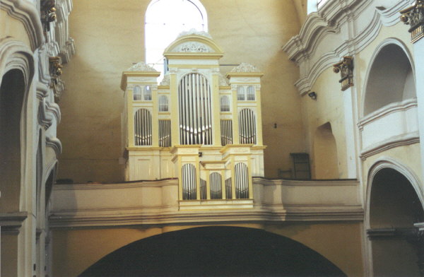 Varhany v chrámu Sv. Ducha v Opavě - prospekt
