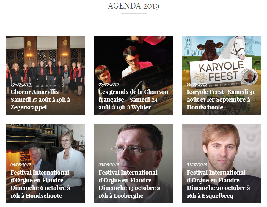AGENDA 2019 – Festival International d’Orgue en Flandre